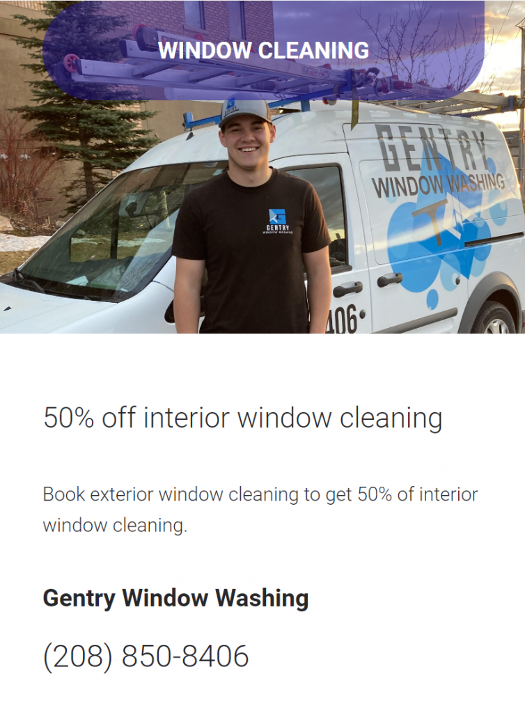Gentry Window Washing Deal